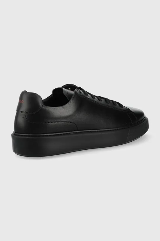 Δερμάτινα αθλητικά παπούτσια HUGO μαύρο
