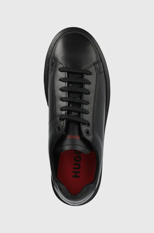 μαύρο Δερμάτινα αθλητικά παπούτσια HUGO