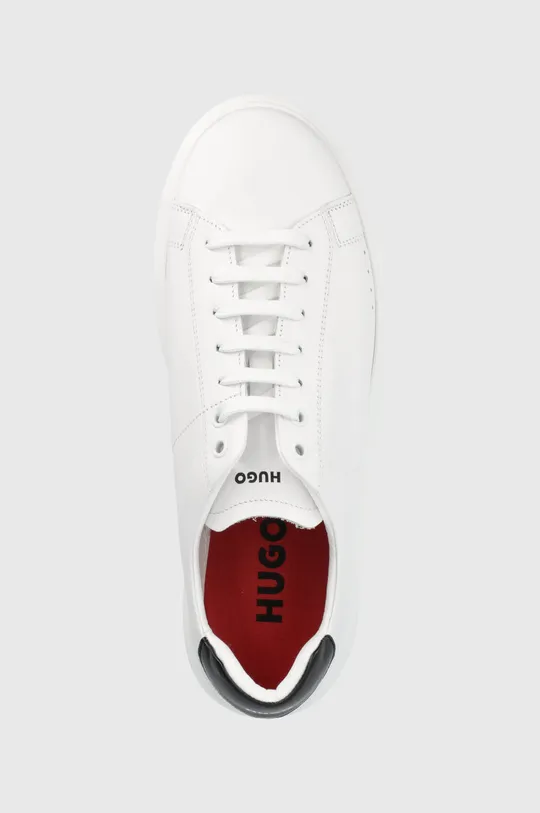 λευκό Δερμάτινα αθλητικά παπούτσια HUGO