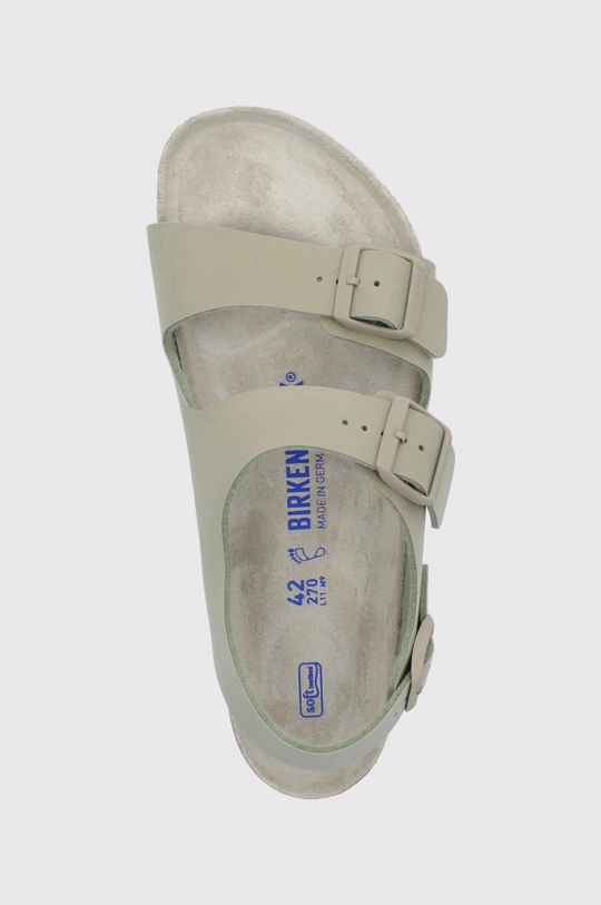 zielony Birkenstock sandały skórzane Milano