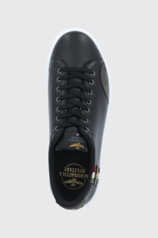 чёрный Кожаные ботинки Aeronautica Militare
