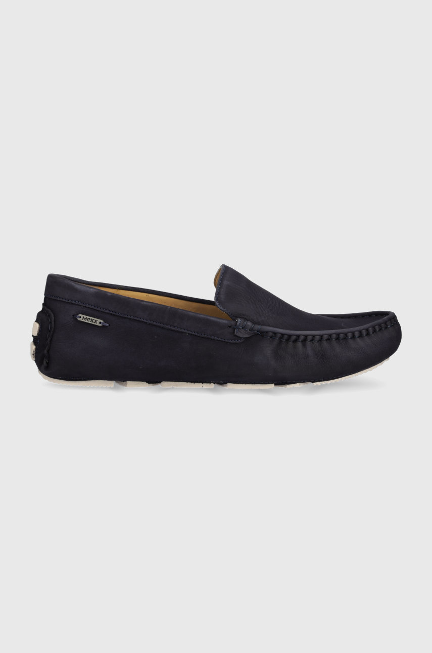 granatowy Mexx mokasyny zamszowe Moccassin Gabe Męski