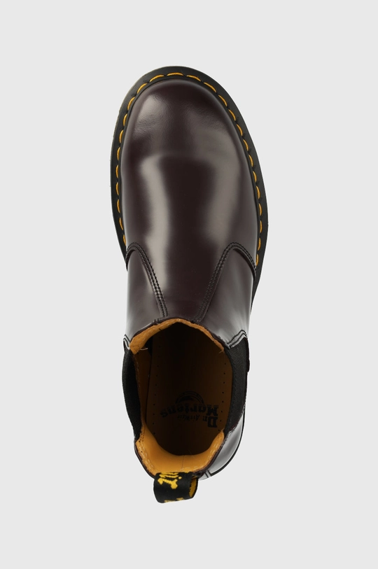 burgundia Dr. Martens bőr bokacsizma