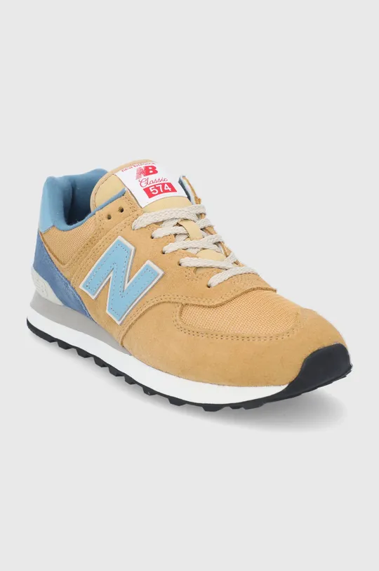 New Balance buty zamszowe ML574OV2 beżowy