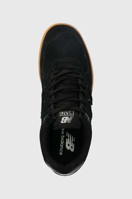 μαύρο Σουέτ αθλητικά παπούτσια New Balance Ct574blg