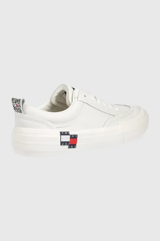 Δερμάτινα ελαφριά παπούτσια Tommy Jeans λευκό