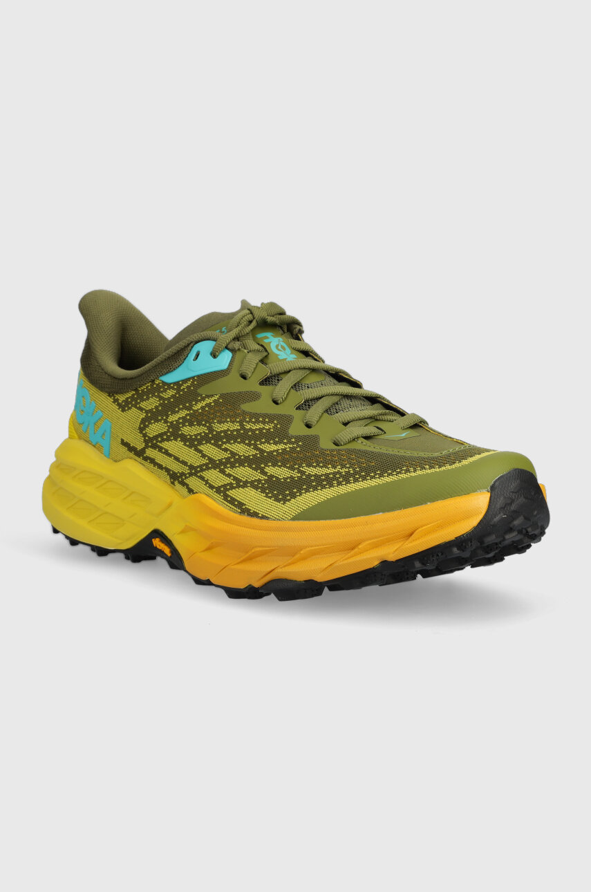 Hoka running shoes Speedgoat 5 green color at PRM US