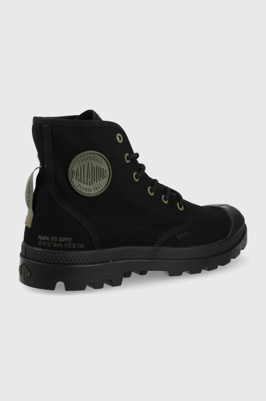 Πάνινα παπούτσια Palladium Pampa Hi Htg Supply μαύρο