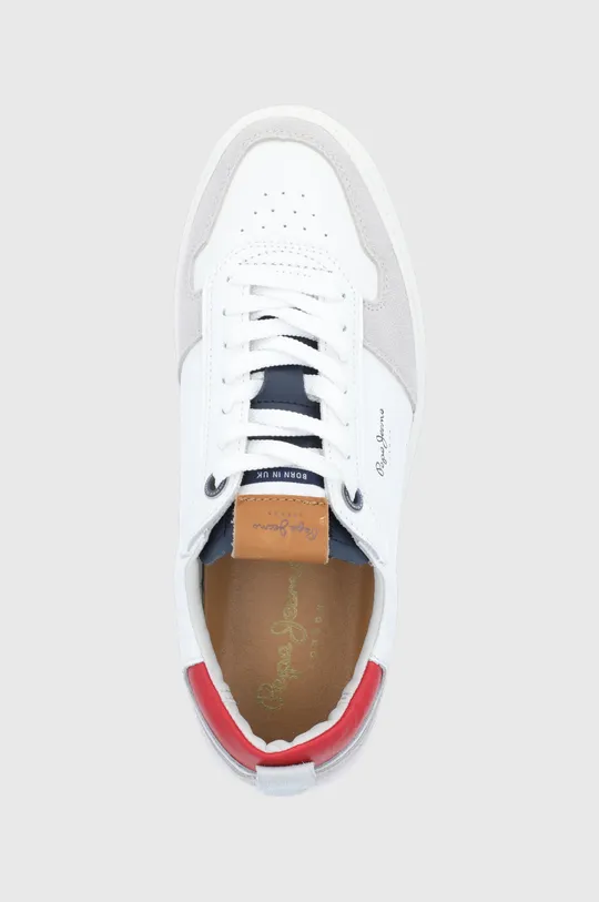 λευκό Δερμάτινα παπούτσια Pepe Jeans Yogi Street