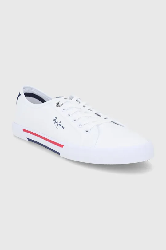 Πάνινα παπούτσια Pepe Jeans Brady Men Basic λευκό