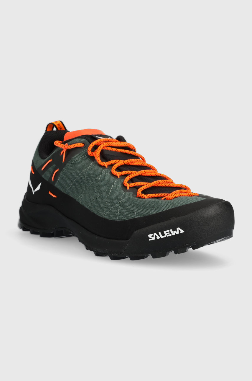 Salewa buty brązowa zieleń