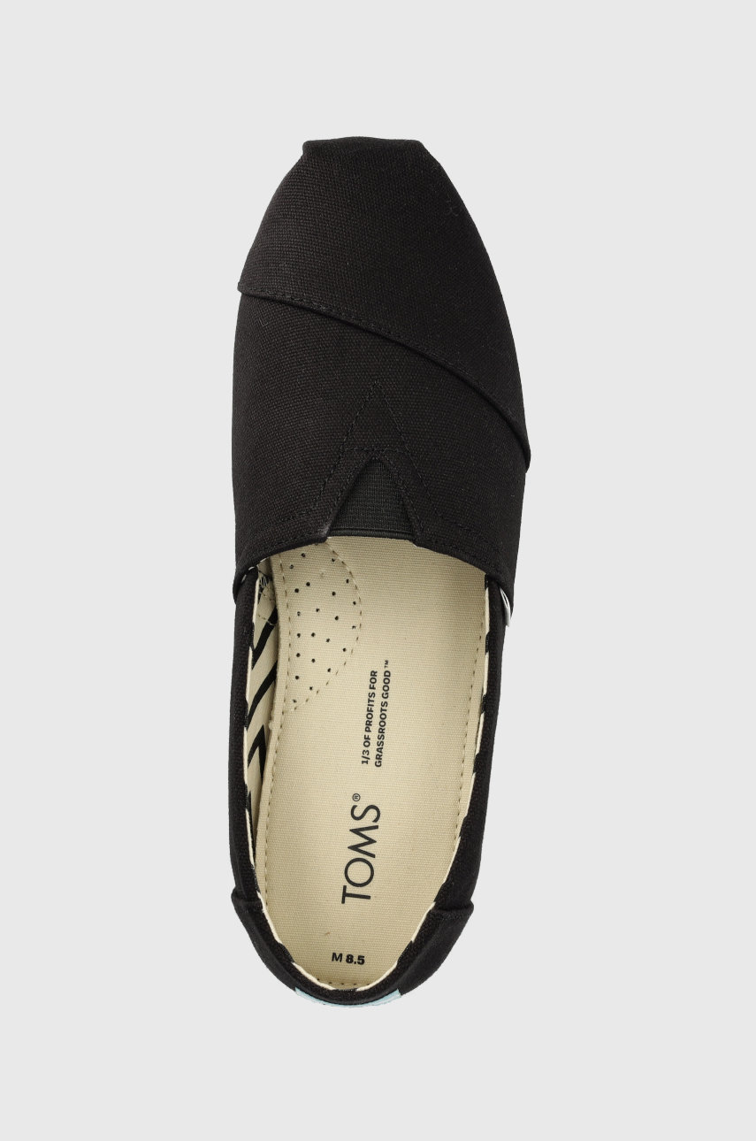 μαύρο Εσπαντρίγιες Toms Alpargata