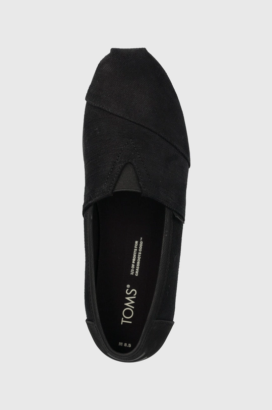 чёрный Эспадрильи Toms Alpargata