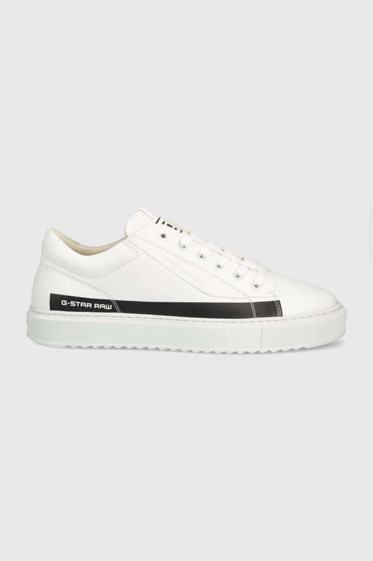 biały G-Star Raw sneakersy skórzane rocup ii 2212007512.WHT.BLK Męski