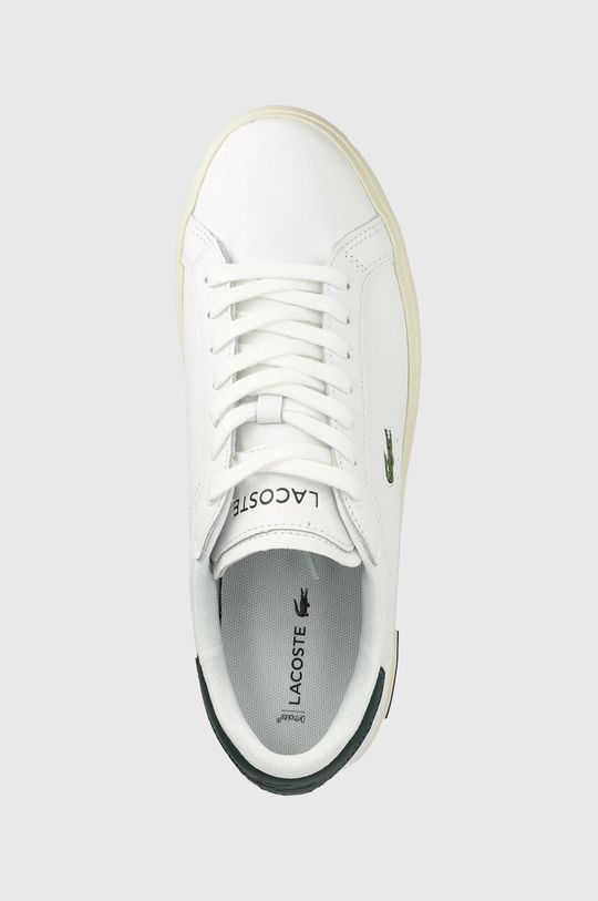 biały Lacoste sneakersy skórzane
