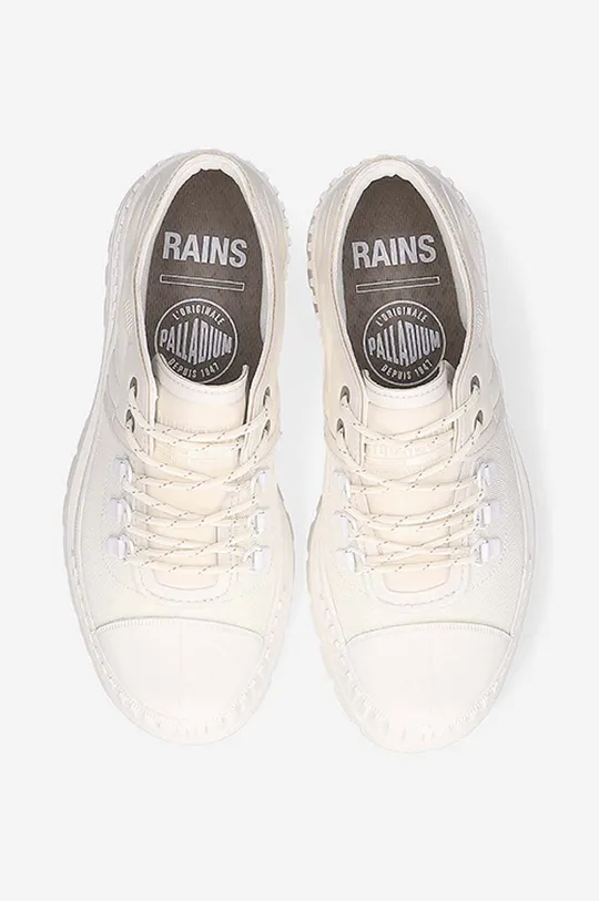 beige Rains shoes Rains X Palladium Pallashock HKR