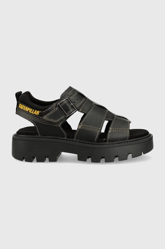 μαύρο Δερμάτινα σανδάλια Caterpillar Unisex