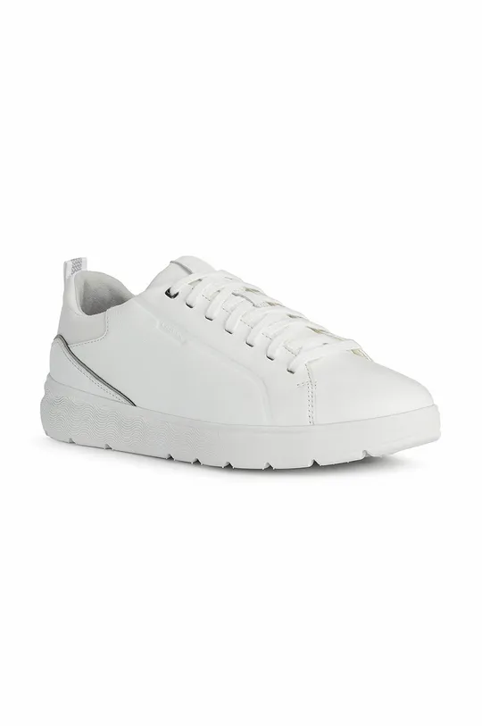 Δερμάτινα παπούτσια Geox Spherica Ec4 λευκό