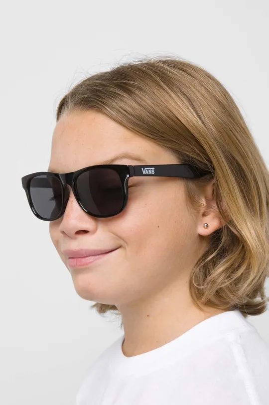 czarny Vans okulary przeciwsłoneczne dziecięce Chłopięcy