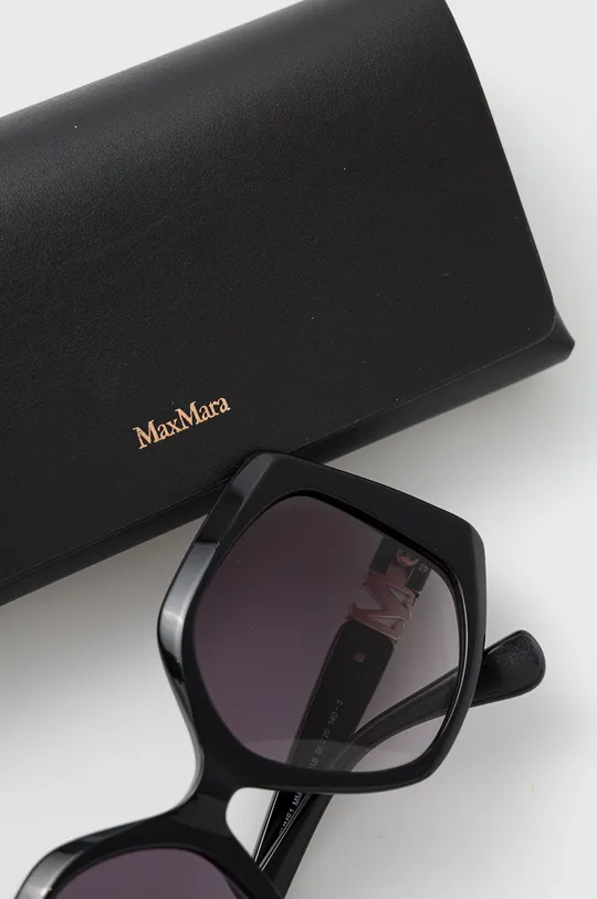 czarny Max Mara okulary przeciwsłoneczne