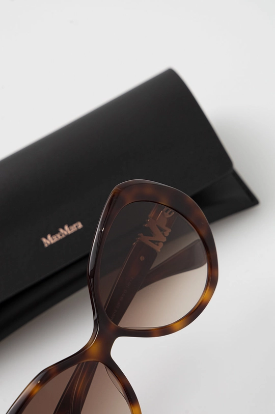 brązowy Max Mara okulary przeciwsłoneczne