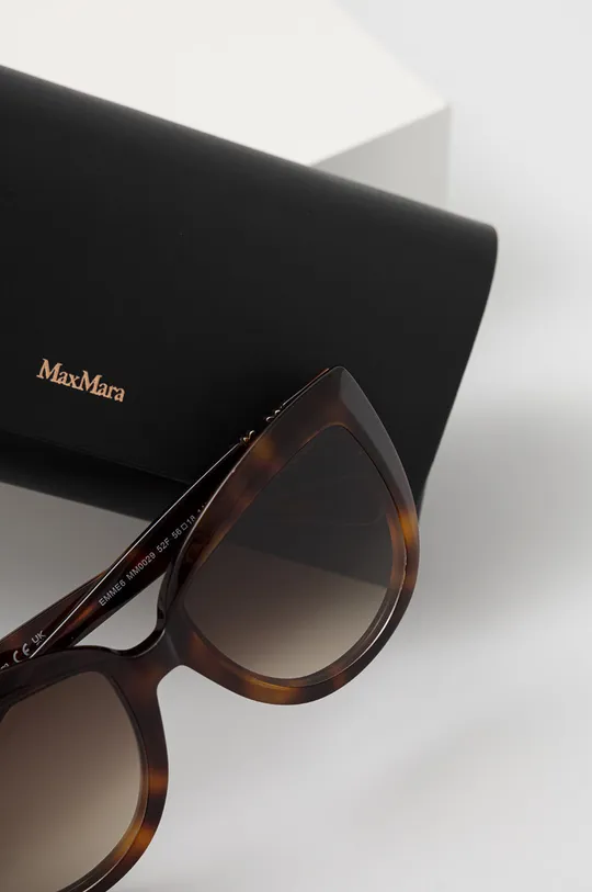 brązowy Max Mara okulary przeciwsłoneczne