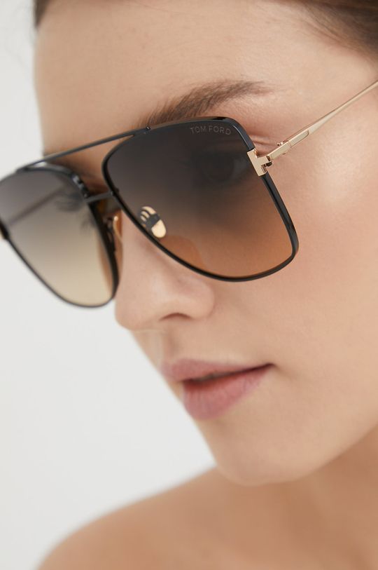 Tom Ford okulary przeciwsłoneczne damskie kolor czarny 