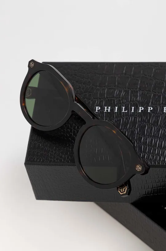 brązowy Philipp Plein okulary przeciwsłoneczne