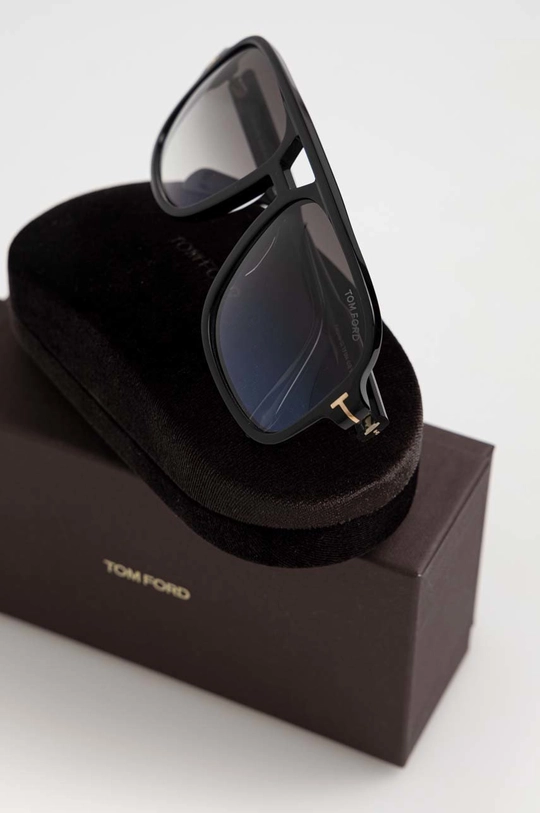 czarny Tom Ford okulary przeciwsłoneczne