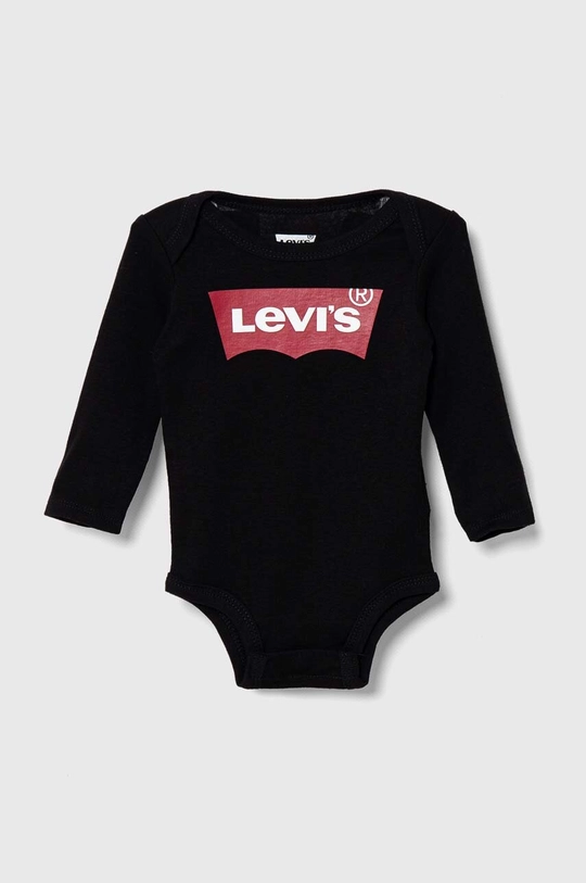 Bombažen body za dojenčka Levi's 2-pack siva