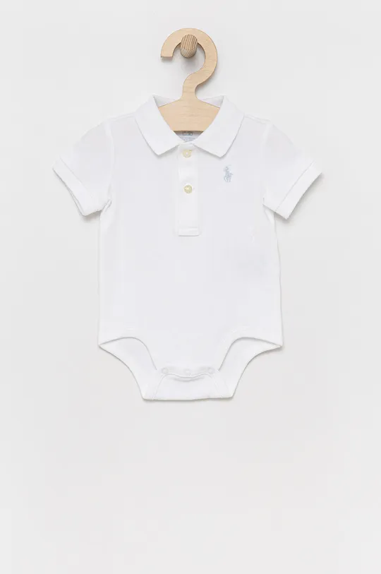 biały Polo Ralph Lauren body niemowlęce 320735043001 Chłopięcy