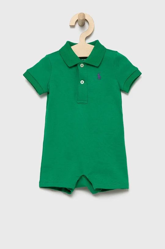 zelena Bombažen body za dojenčka Polo Ralph Lauren Fantovski