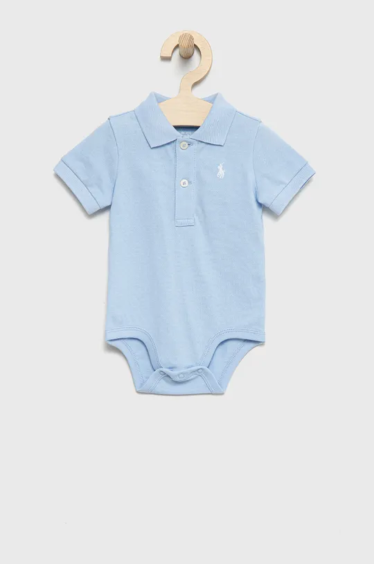 Βαμβακερά φορμάκια για μωρά Polo Ralph Lauren μπλε