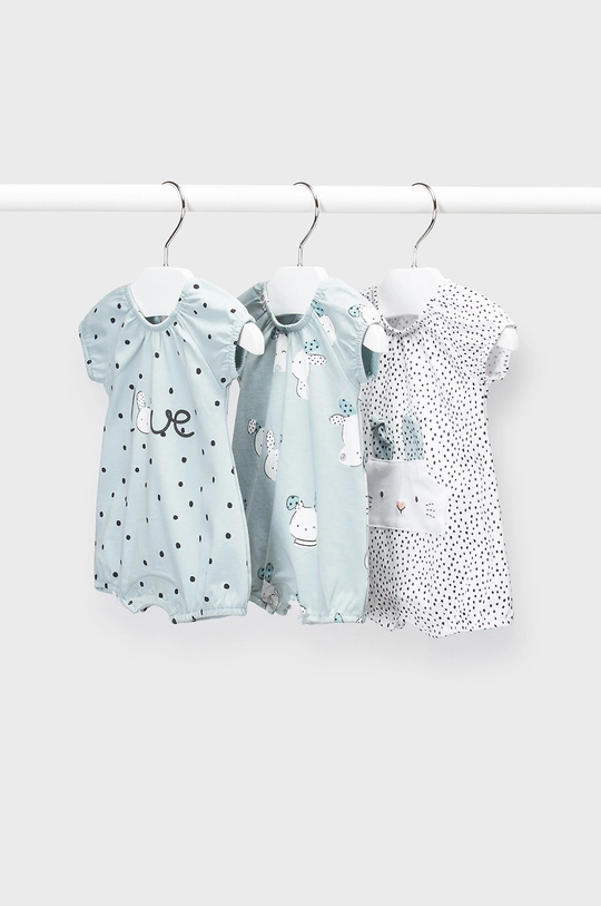 zielony Mayoral Newborn body dziecięce (3-pack) Dziewczęcy