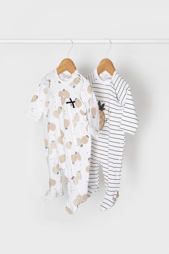 λευκό Mayoral Newborn - Φόρμες με φουφούλα μωρού (2-pack) Για κορίτσια