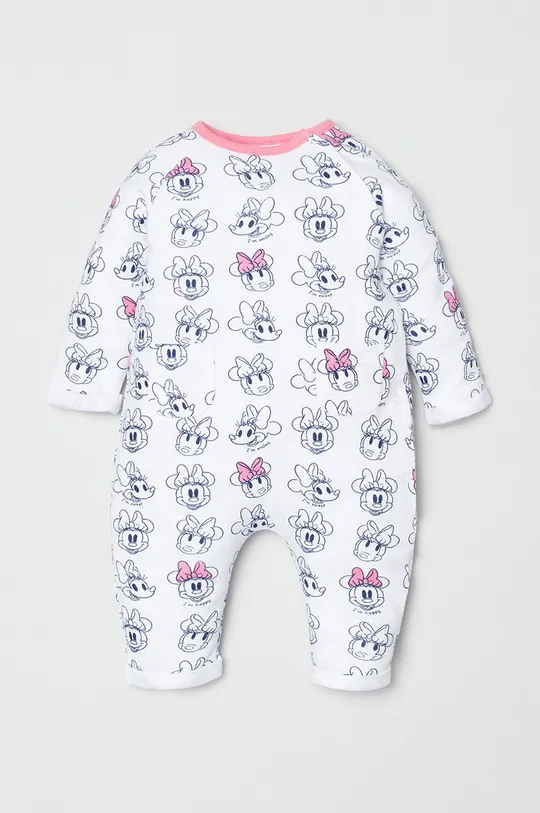 белый Хлопковый комбинезон для младенцев OVS X Disney Для девочек