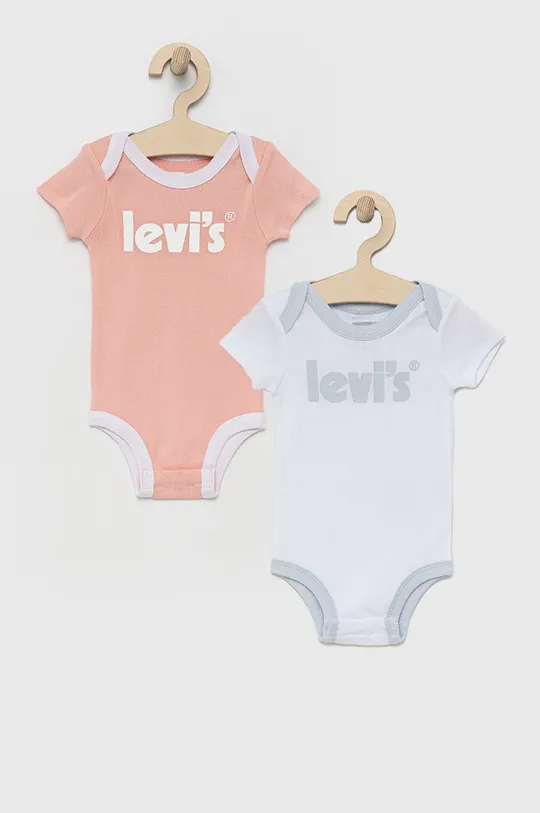 multicolor Levi's body niemowlęce (2-pack) Dziewczęcy