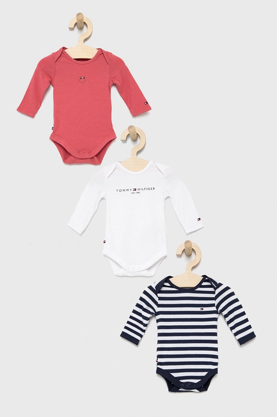 biały Tommy Hilfiger Body niemowlęce (3-pack) Dziecięcy