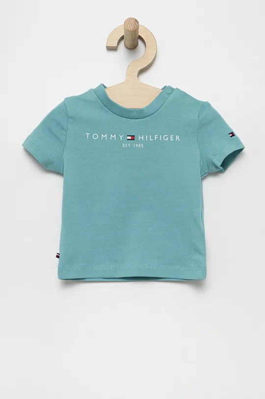 niebieski Tommy Hilfiger T-shirt niemowlęcy Dziecięcy