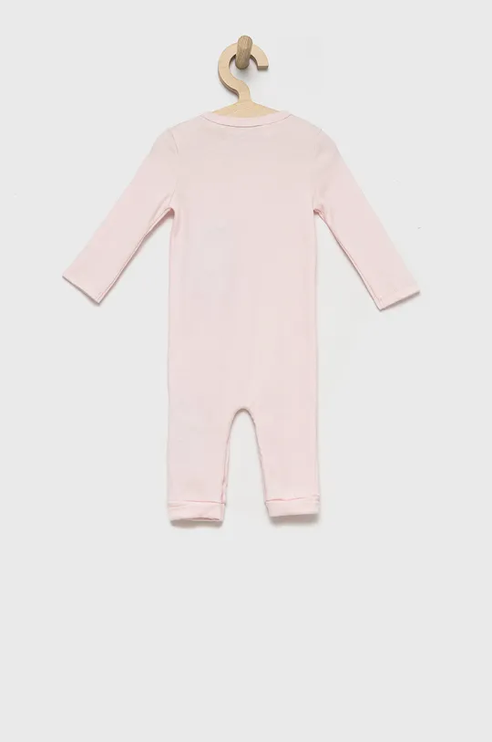 Хлопковый комбинезон для младенцев Guess розовый