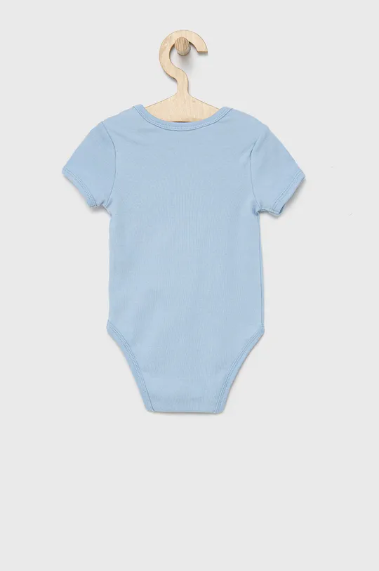 Guess body bawełniane niemowlęce niebieski