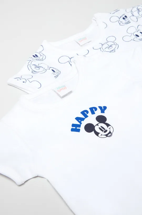 Bombažen body za dojenčka OVS X Disney (2-pack) bela