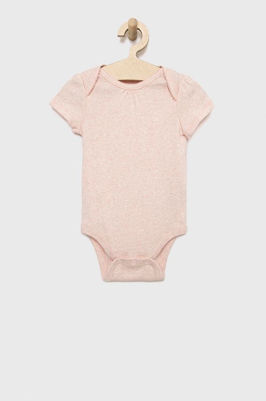 GAP body bawełniane niemowlęce (3-pack) pastelowy różowy