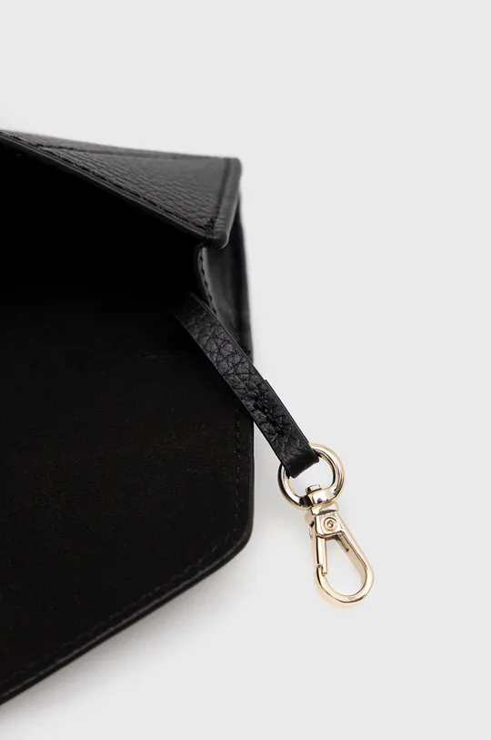 чёрный Кожаный ремень с поясной сумочкой Coccinelle