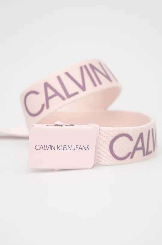 Дитячий ремінь Calvin Klein Jeans рожевий