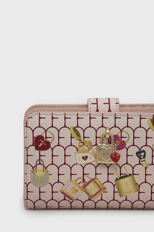 ružová Kožená peňaženka Furla Lovely