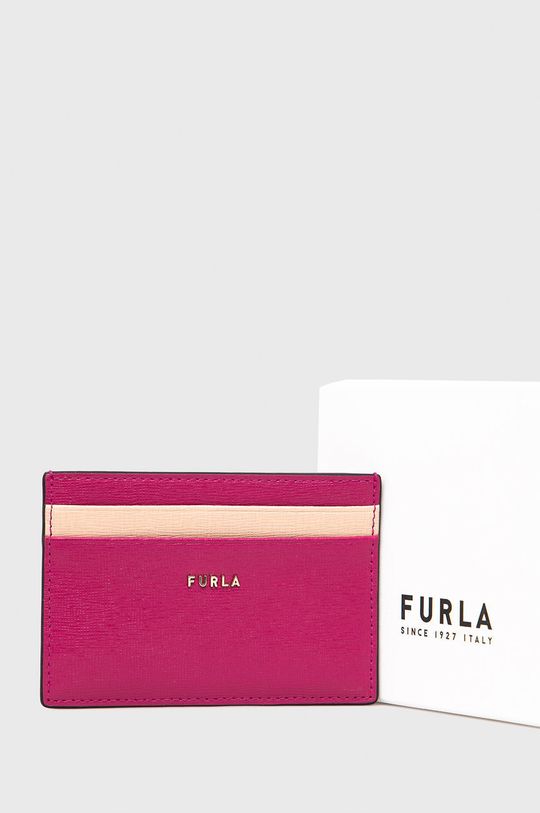 Kožené puzdro na karty Furla  100% Prírodná koža