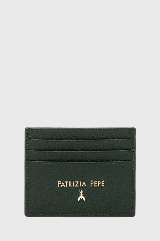 zelená Kožené puzdro na karty Patrizia Pepe Dámsky