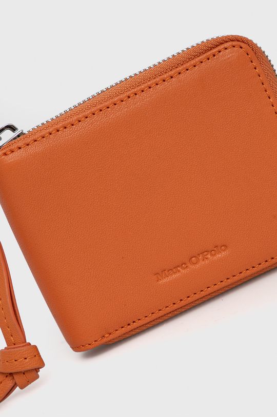 Kožená peňaženka Marc O'Polo oranžová