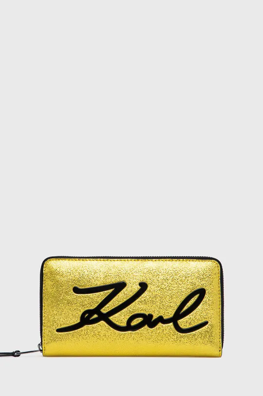 κίτρινο Karl Lagerfeld - Δερμάτινο πορτοφόλι Γυναικεία